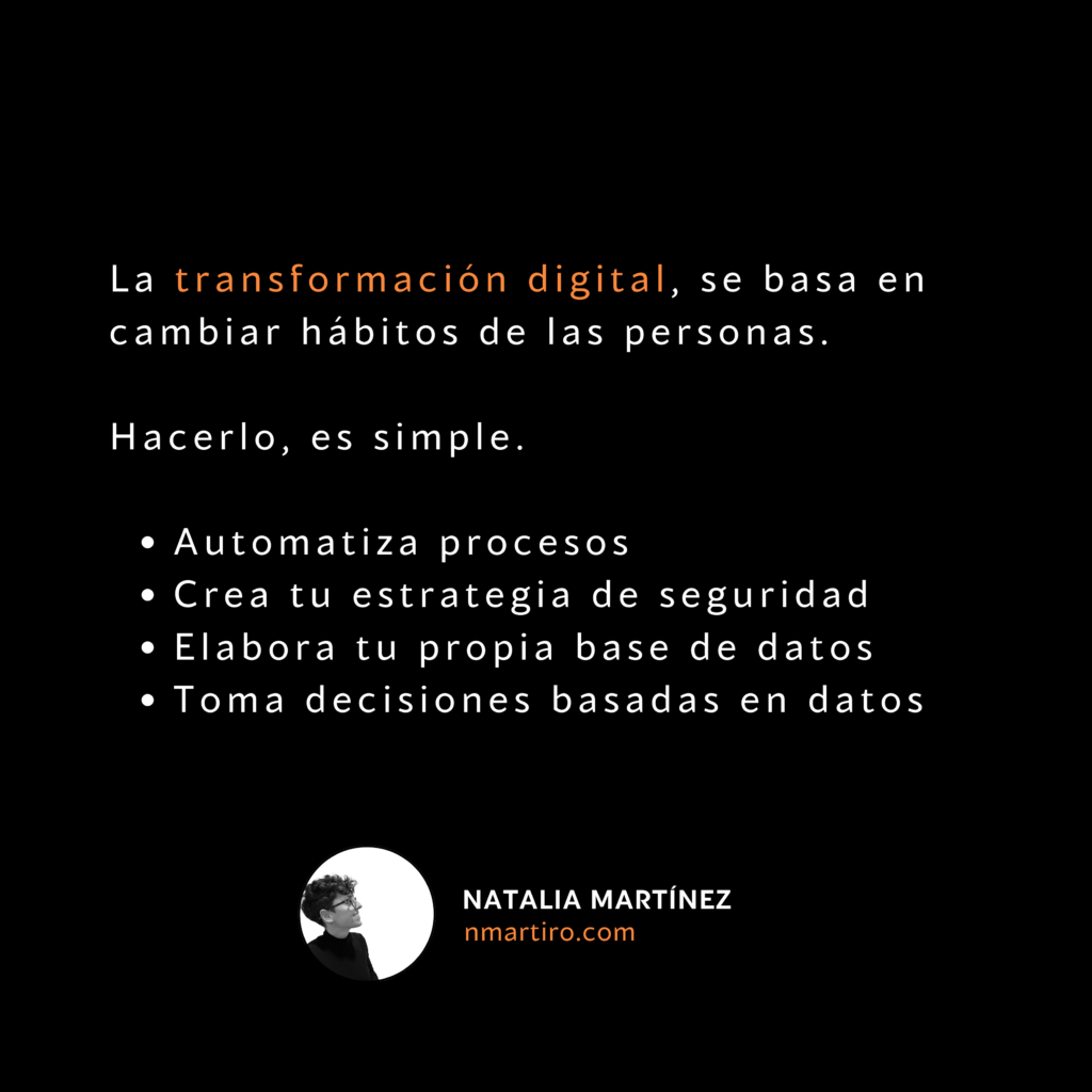 Hábitos de la transformación digital enfocados en las personas para aplicar en las empresas - nmartiro